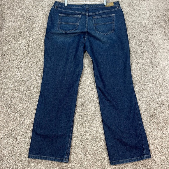 Tommy Hilfiger Womans 18W (38x32) Hipster Boot Cut Jeans Dark Wash Denim Casual - Picture 3 of 10